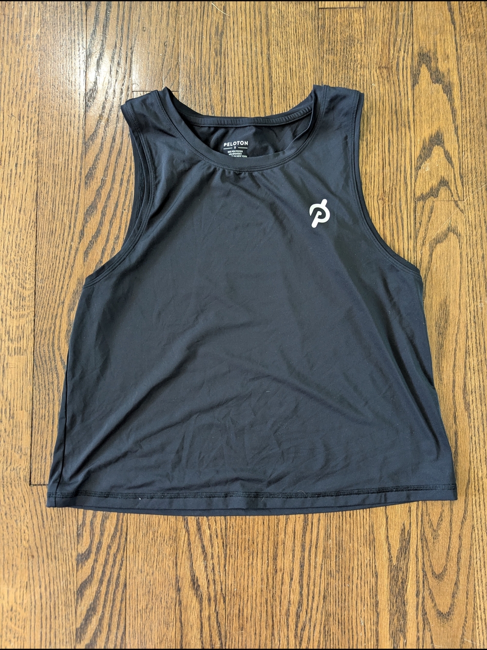 Peloton Women's Black Tank Top with White Logo